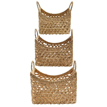 Water Hyacinth Baskets - Set of 3 Park Designs - The Fox Decor
